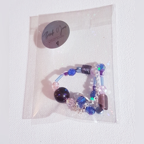 Enchanted Bracelet Purple Adjustable Clasps Handmade Novelty Jewelry - Picture 13 of 16